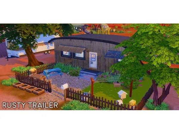 Maxis Match Rusty Trailer - The Sims 4 Custom Content