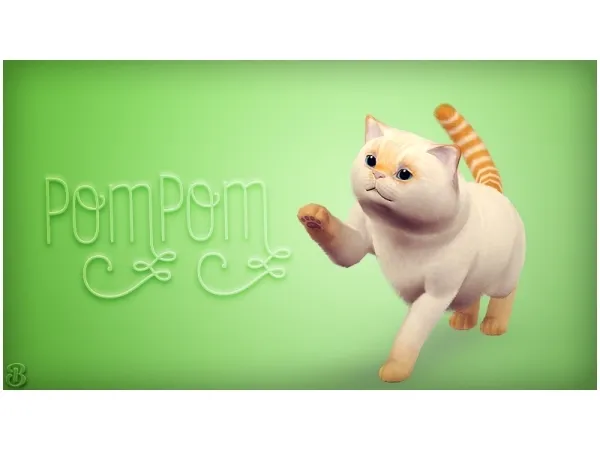 Pom Pom Adopt Cat - The Sims 3 Custom Content