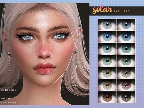 Alpha Screaming Mustard's [ Solar ] Eye Mask - The Sims 4 Custom Content