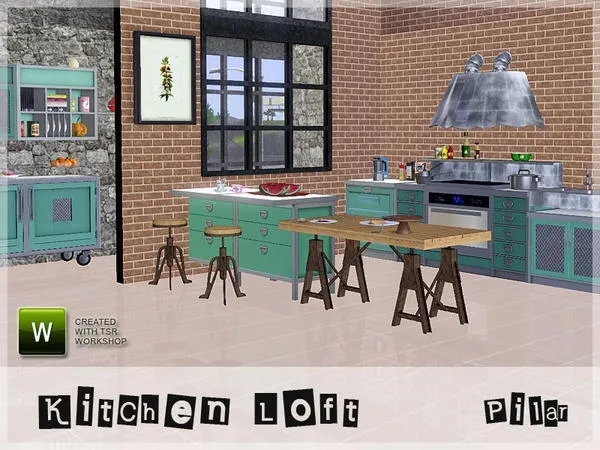 Kitchen Loft - The Sims 3 Custom Content