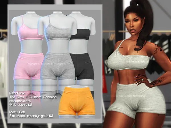 Alpha Mery Set (BOTTOM) - The Sims 4 Custom Content