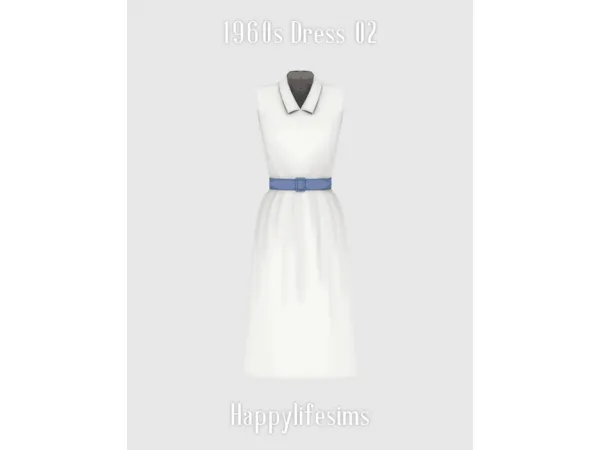 Maxis Match [Lonelyboy] 1960s Dress 02 - The Sims 4 Custom Content