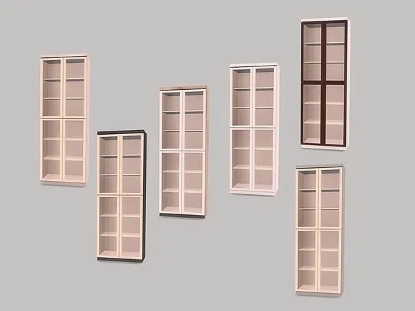 Kitchen Jen Cabinet (glass doors) - The Sims 4 Custom Content
