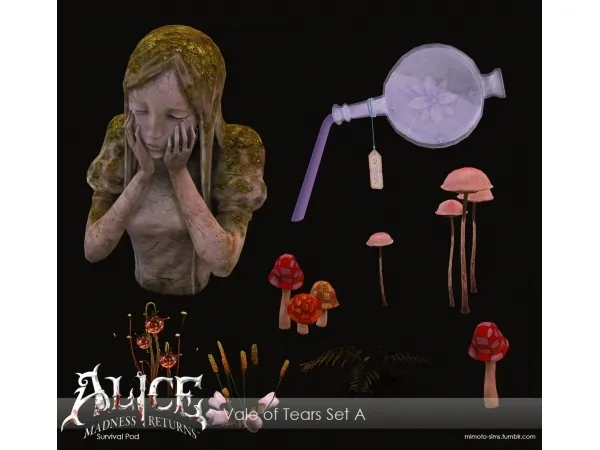 Alpha Alice Madness Returns Vale of Tears Set A - The Sims 4 Custom Content