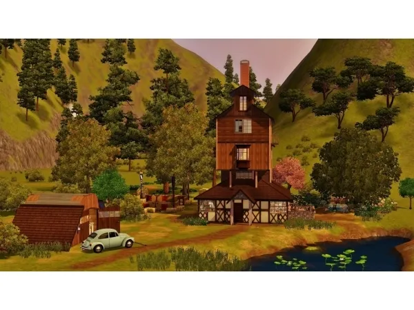 The Weasleys' House The Burrow - The Sims 3 Custom Content