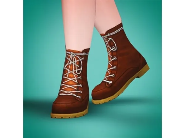University Life boots for kids by sweetdevil - The Sims 3 Custom Content
