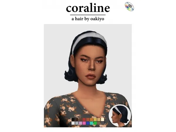 Maxis Match oakiyo Coraline Hair - The Sims 4 Custom Content