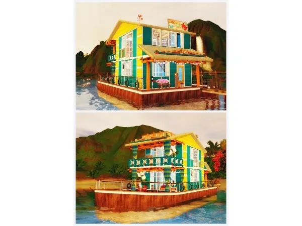 Isla Paradiso Houseboat - The Sims 3 Custom Content