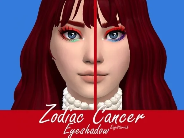 Maxis Match Sagittariah's Zodiac Cancer Eyeshadow - The Sims 4 Custom Content