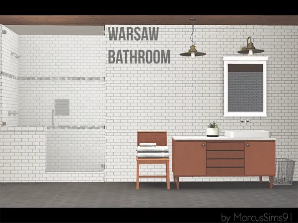 Warsaw Bathroom SET - The Sims 3 Custom Content