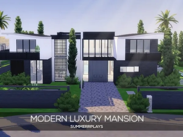 Alpha Summerr Plays' Modern Luxury Mansion - The Sims 4 Custom Content