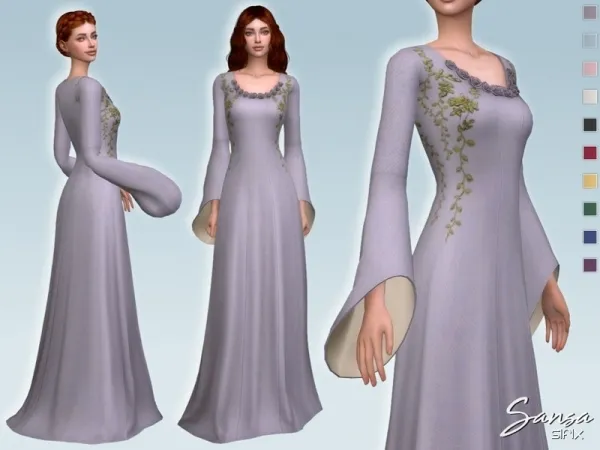 Maxis Match Sifix's Sansa Dress II by Sifix - The Sims 4 Custom Content