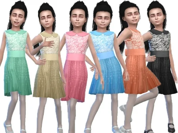 Alpha Neladies' Holiday dress recolor (Seasons) - The Sims 4 Custom Content