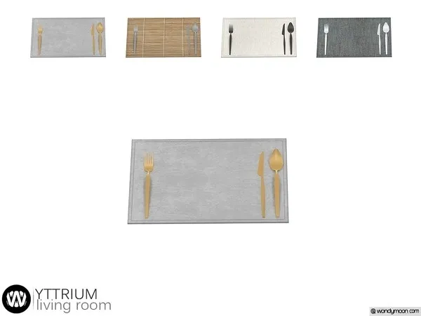 Yttrium Place Setting - The Sims 4 Custom Content