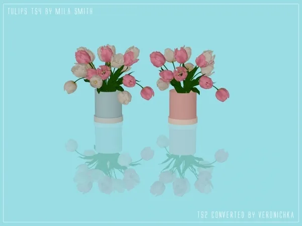 Rose Bear and Tulips by nikaonishko - The Sims 2 Custom Content