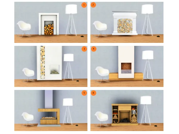 Lis0s Favorite Fireplaces - The Sims 3 Custom Content