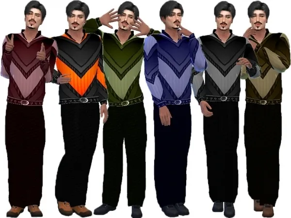 Alpha TrudieOpp's Athletic male top - The Sims 4 Custom Content