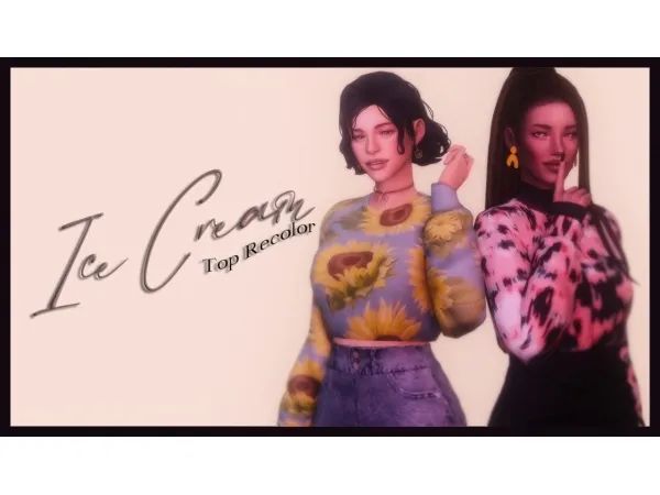 Maxis Match Iᴄᴇ Cʀᴇᴀᴍ Tᴏᴘ Rᴇᴄᴏʟᴏʀ Eᴍᴘᴏᴡᴇʀ Wᴀʟʟ Aʀᴛ - The Sims 4 Custom Content