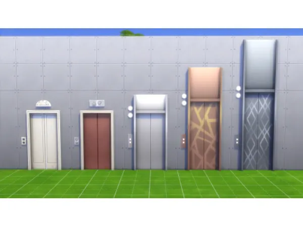 Maxis Match More Elevator Doors - The Sims 4 Custom Content