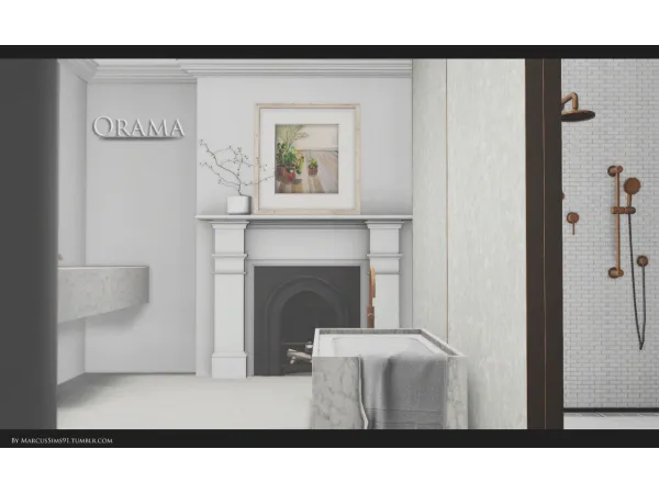 Orama Bathroom - The Sims 3 Custom Content