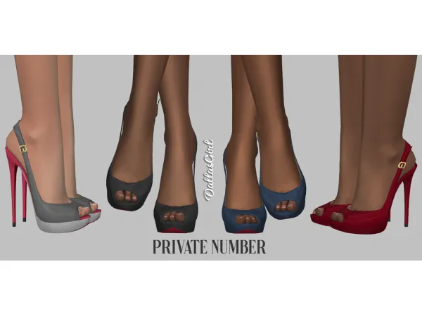 Mix Louboutin Private Number Remake - The Sims 4 Custom Content