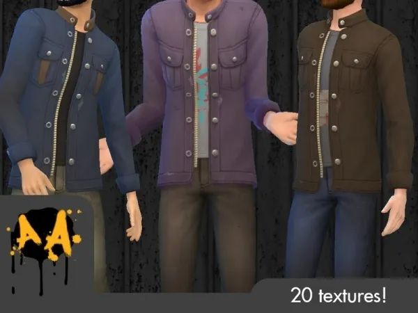 Maxis Match Bluebrick04's Apocalypse Apparel Militia Coat Tiny Living needed - The Sims 4 Custom Content