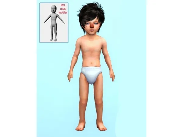 Mix Toddlers Body Preset - The Sims 4 Custom Content