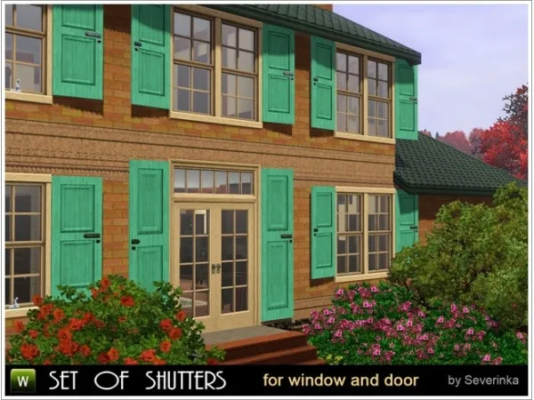 Shutters set - The Sims 3 Custom Content