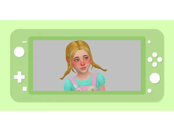 Maxis Match goo hair a child conversion by loomellaa - The Sims 4 Custom Content
