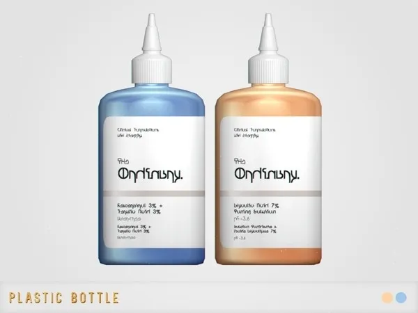 [pixelette] Skincare Plastic Bottle - The Sims 4 Custom Content