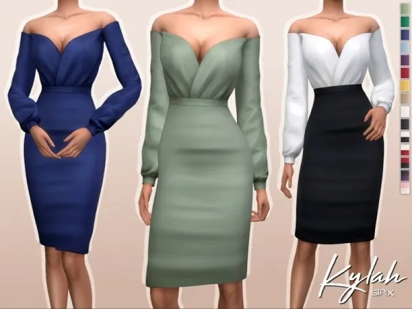 Mix Sifix's Kylah Dress - The Sims 4 Custom Content