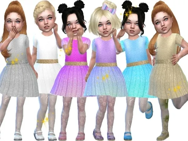 Alpha TrudieOpp's Toddler formal party dress (Toddlers) - The Sims 4 Custom Content