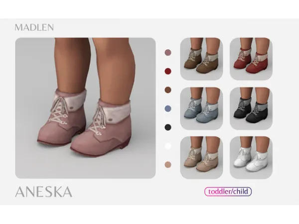 Maxis Match Madlen Aneska Boots (ToddlerChild) - The Sims 4 Custom Content