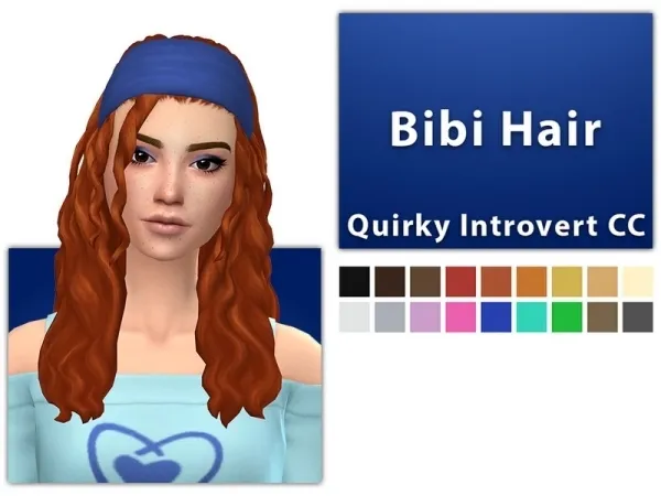 Maxis Match [QICC] Bibi Hair - The Sims 4 Custom Content