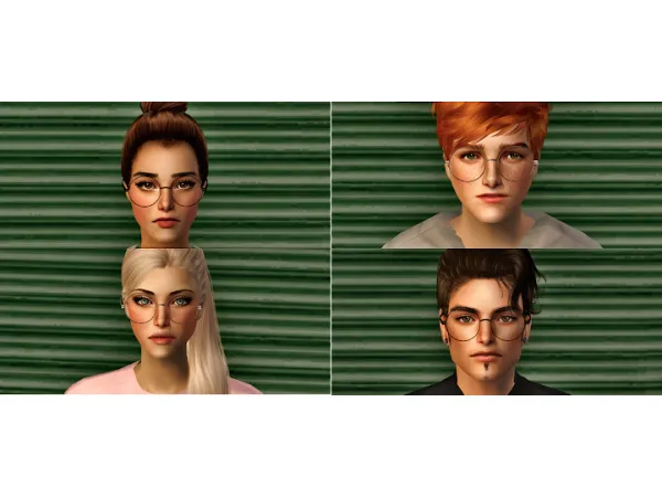 Reading Glasses - The Sims 2 Custom Content