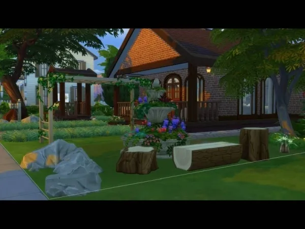 Maxis Match Brasil Royale's Woodbrick Zen House - The Sims 4 Custom Content