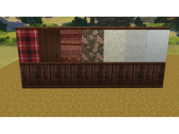 Maxis Match dung country wall 01 - The Sims 4 Custom Content