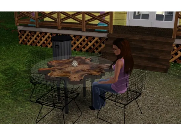 Simenapule Sagona Table Bayla Chair - The Sims 3 Custom Content