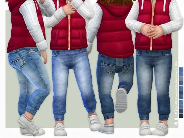 Maxis Match lillka's Toddler Jeans P09 - The Sims 4 Custom Content