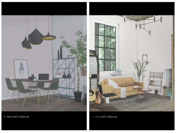 West Elm Tom Dixon pieces - The Sims 3 Custom Content