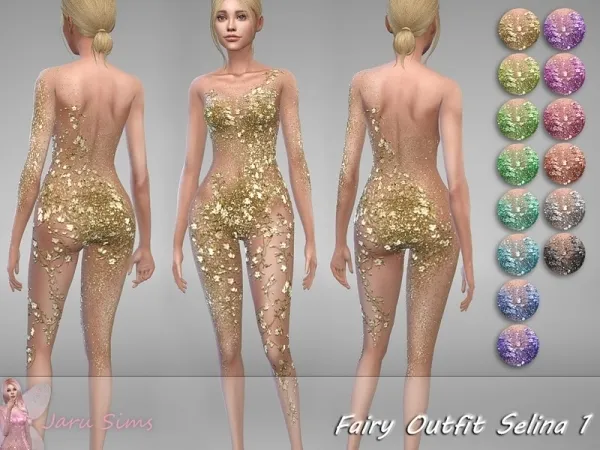 Jaru Sims' Fairy Outfit Selina 1