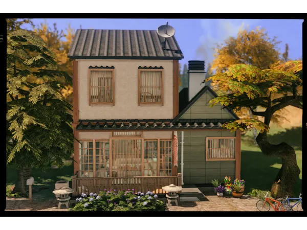 Alpha Japanese House - The Sims 4 Custom Content