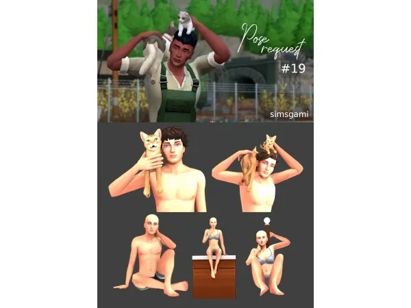Alpha Pose request 19 - The Sims 4 Custom Content