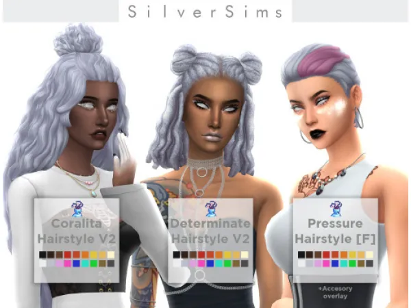 Maxis Match Coralita Determinate Pressure Hairstyle - The Sims 4 Custom Content
