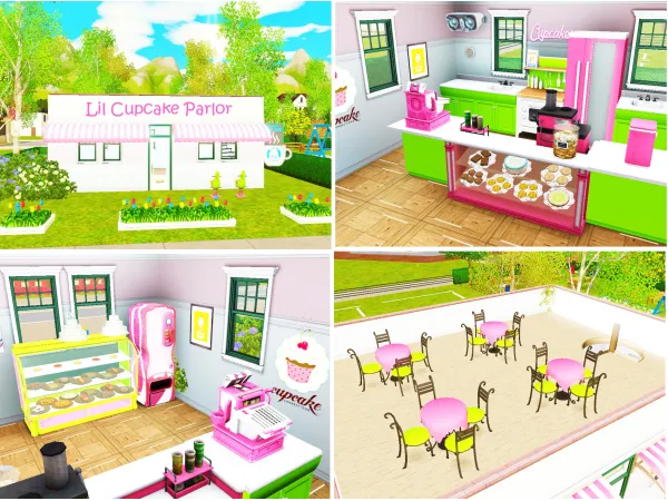 Lil Cupcake Parlor Playground - The Sims 3 Custom Content