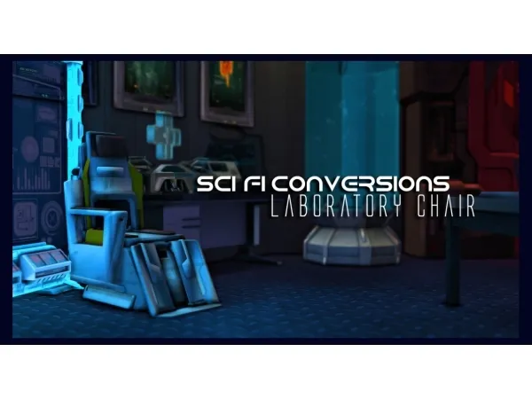 Alpha Sci Fi Laboratory Chair - The Sims 4 Custom Content