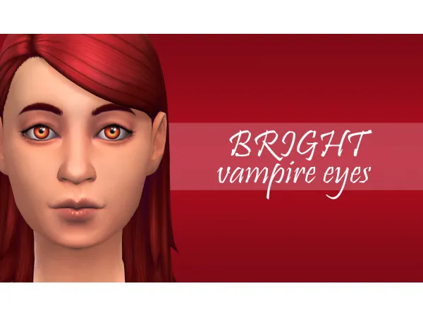 Maxis Match BRIGHT eyes for vampires by PatoTFP - The Sims 4 Custom Content