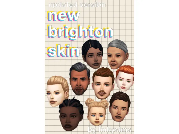 Alpha NEW brighton skin REVAMP version 20 - The Sims 4 Custom Content