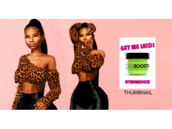 Alpha GET ME LAID BABY HAIR UPDATE CyberAddix by simsfinds - The Sims 4 Custom Content