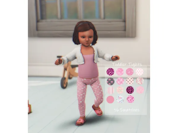 Alpha LT toddler tights parenthood recolour - The Sims 4 Custom Content